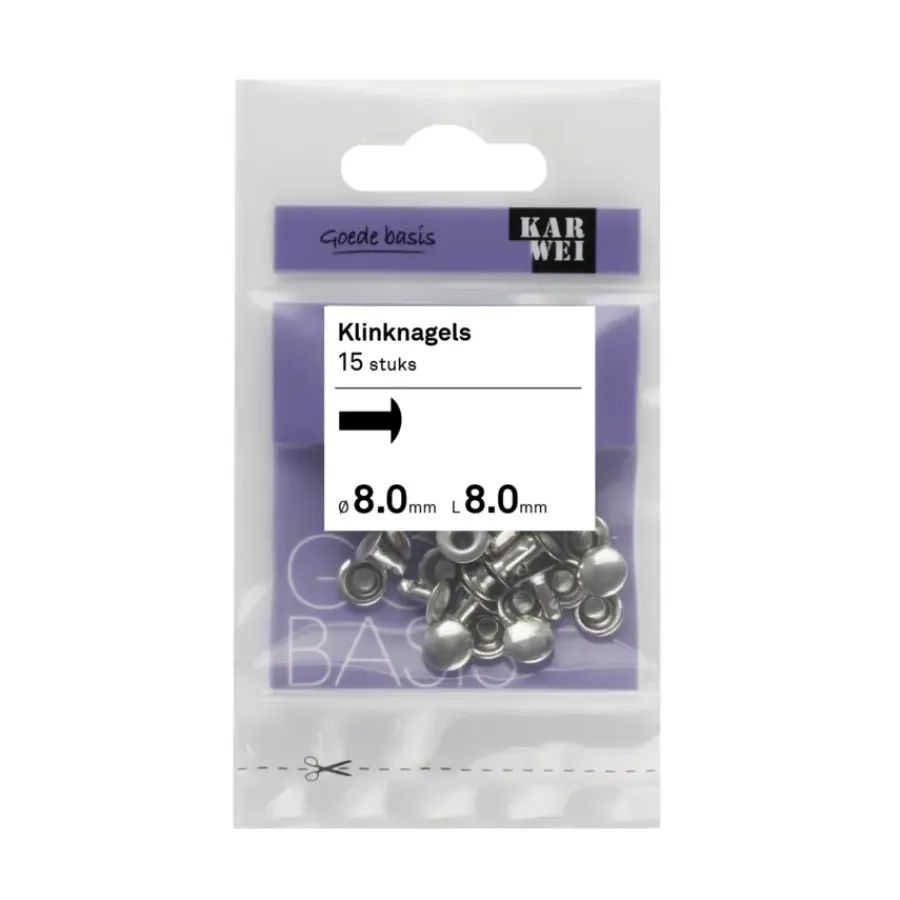KARWEI klinknagel verzinkt 8x8 mm (15 stuks)