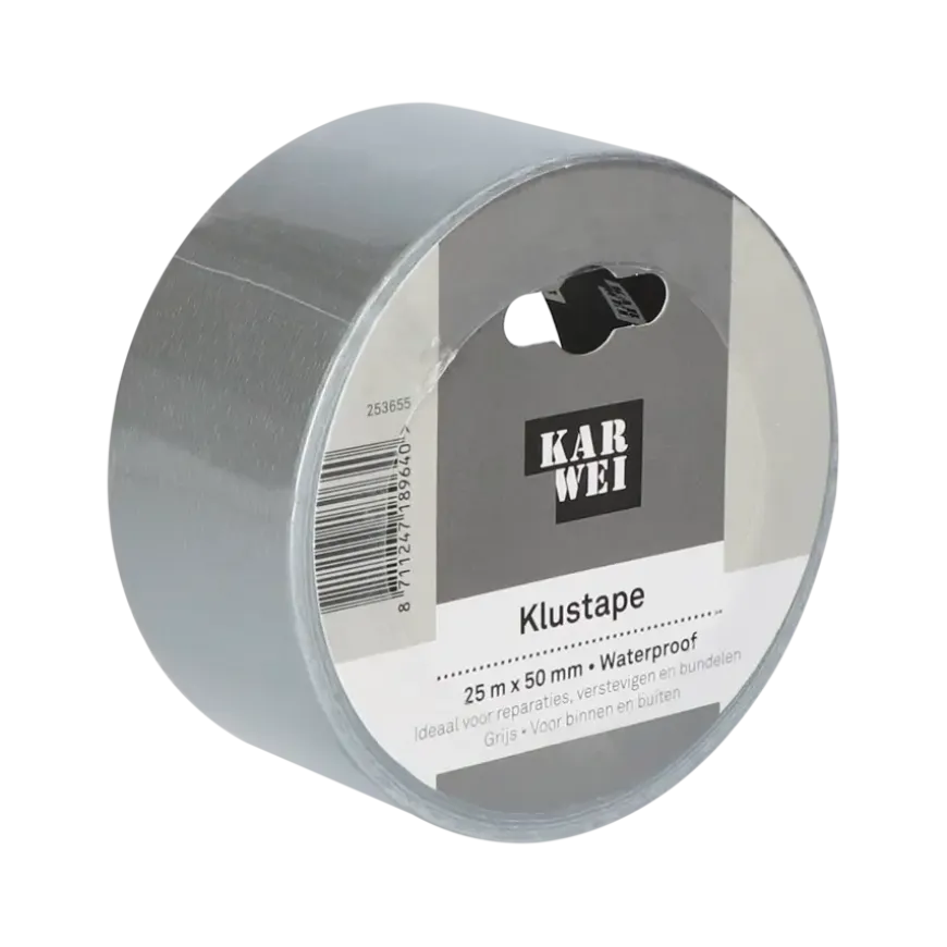 KARWEI klus- en reparatietape grijs 25 m x 50 mm