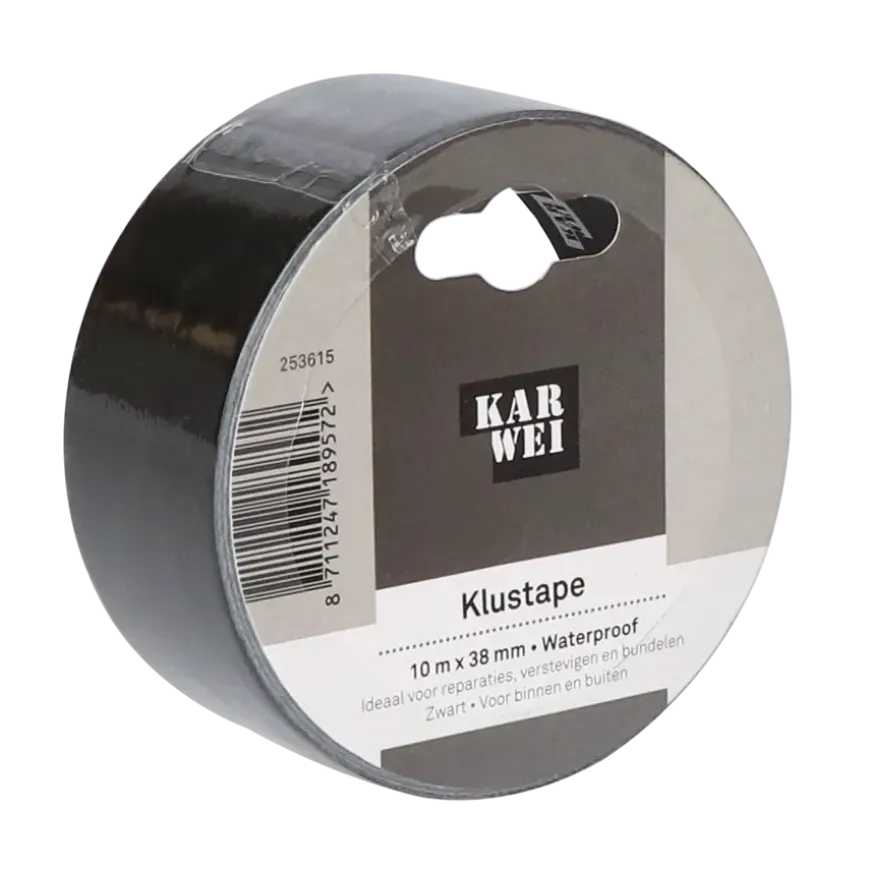 KARWEI klus- en reparatietape zwart 10 m x 38 mm