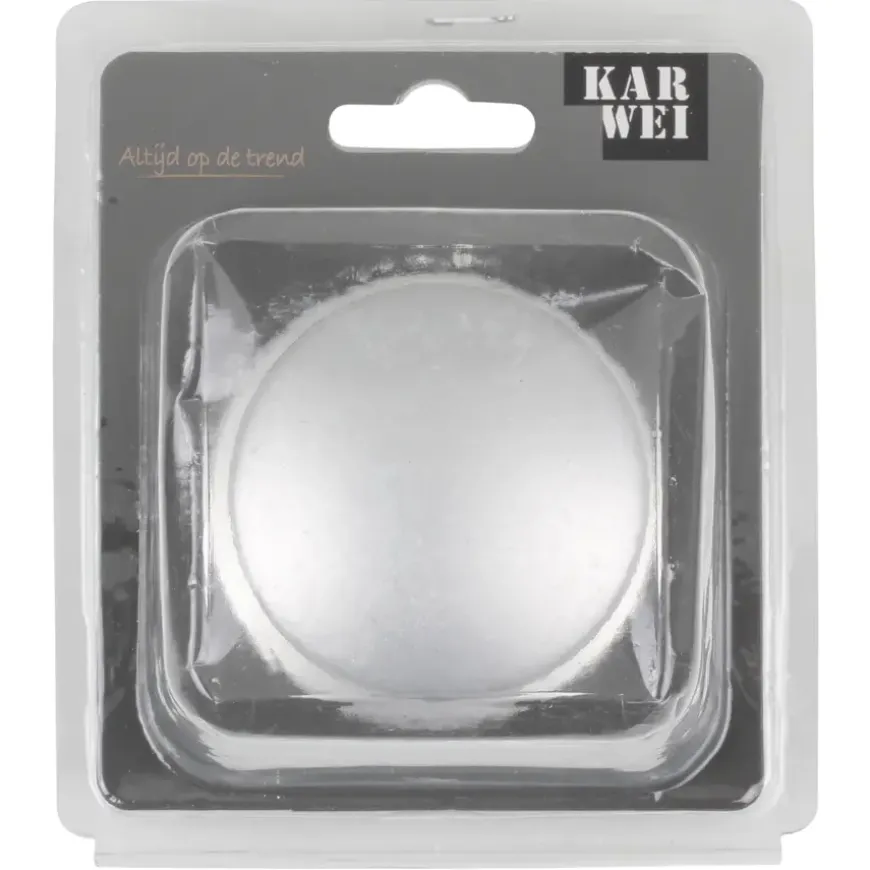Karwei knopkruk rond rozet aluminium