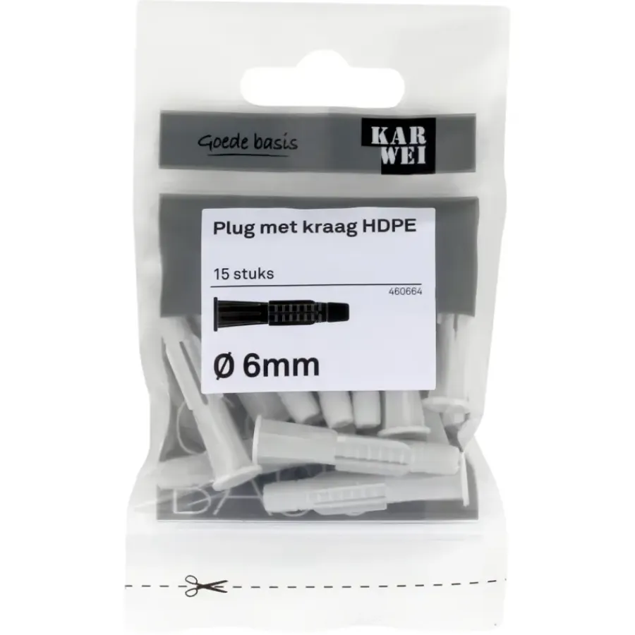 KARWEI kraagplug 6x36mm 15ST