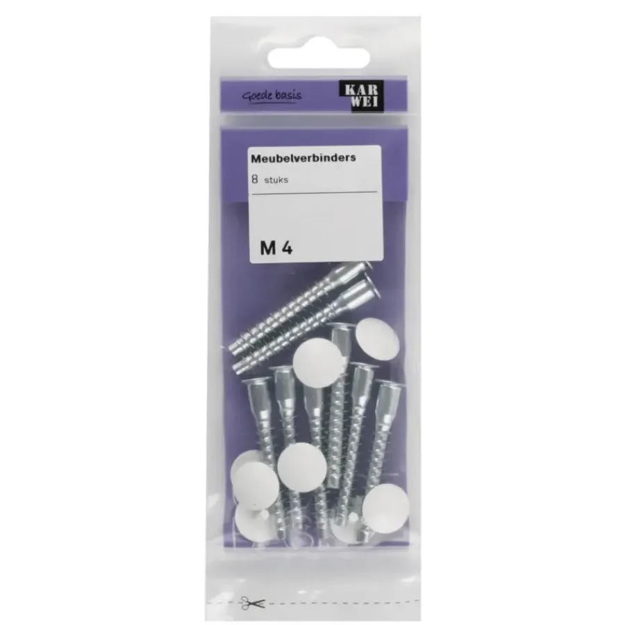 KARWEI meubelverbinder (8 stuks)