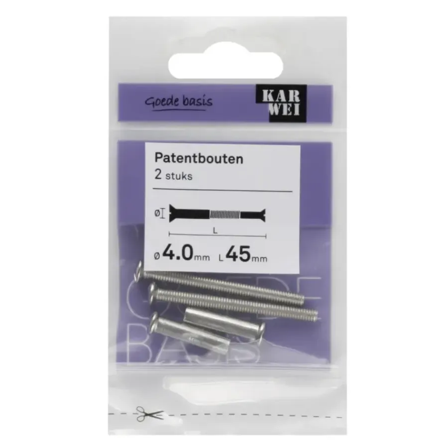 KARWEI patentbout 4x45 mm (2 stuks)