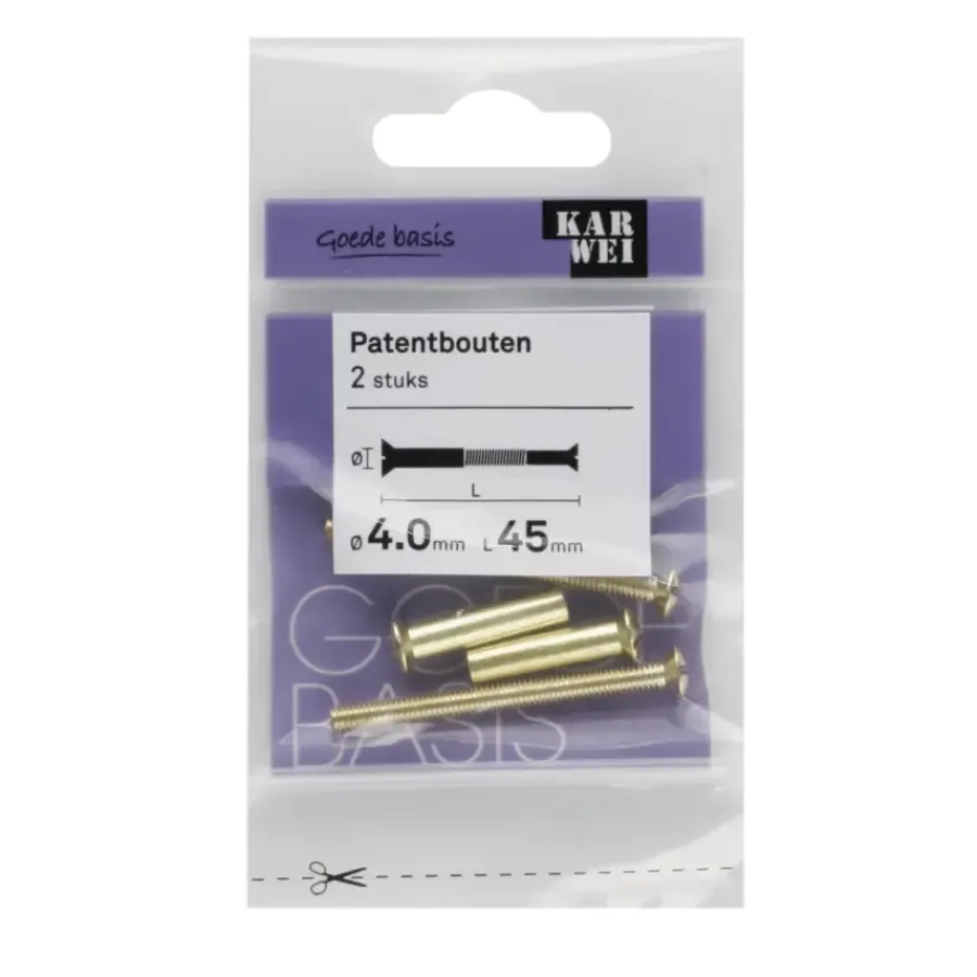 KARWEI patentbout 4x45 mm (2 stuks)