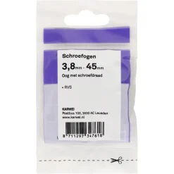 KARWEI Schroefogen RVS 3,8mm - 45mm 6st.