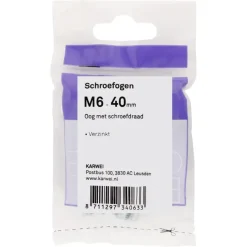 KARWEI Schroefogen verzinkt M6 - 40mm 6st.