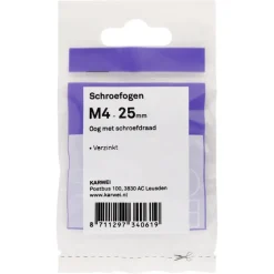 KARWEI Schroefogen verzinkt M4 - 25mm 6st.