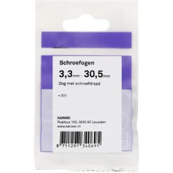 KARWEI Schroefogen wit 3,3mm - 30,5mm 6st.