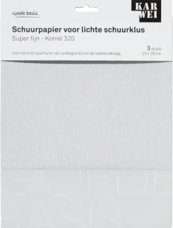 KARWEI schuurpapier lichte schuurklus super fijn K320