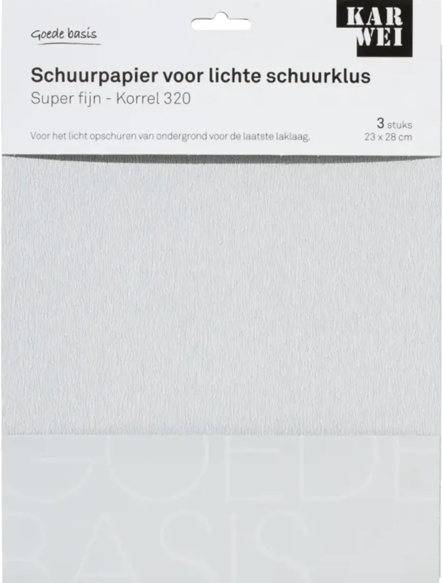 KARWEI schuurpapier lichte schuurklus super fijn K320