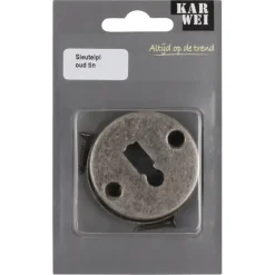 KARWEI sleutel rozet rond tin look (messing)