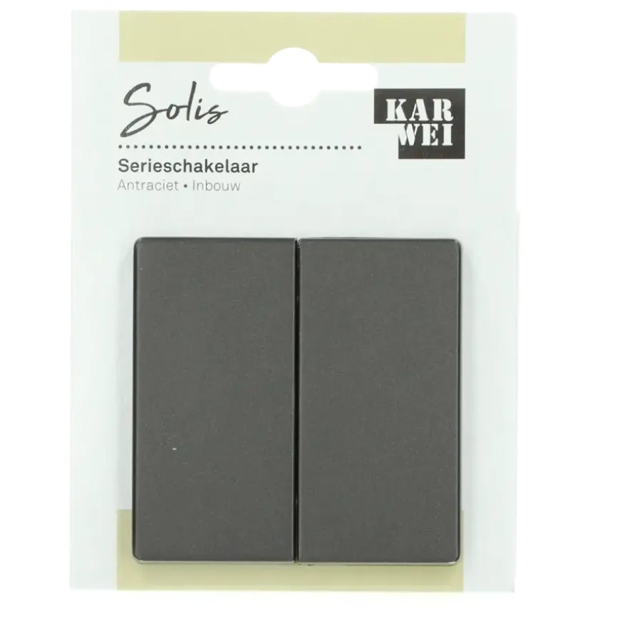 KARWEI Solis serieschakelaar antraciet