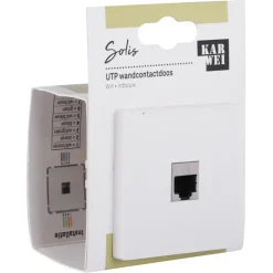 KARWEI Solis Wandcontactdoos UTP Wit
