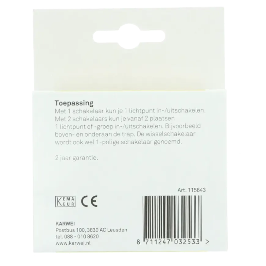 KARWEI Solis wisselschakelaar wit