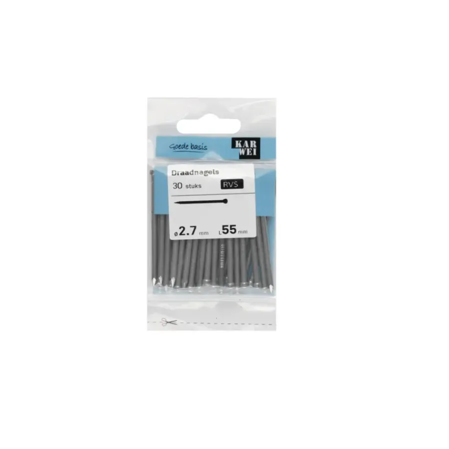 KARWEI spijker rvs 2,7x55 mm (30 stuks)