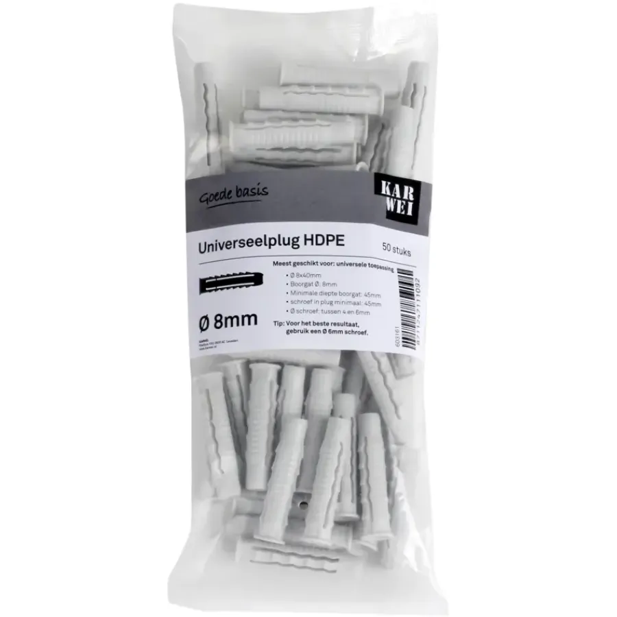 KARWEI uni-plug 8x40mm 50ST