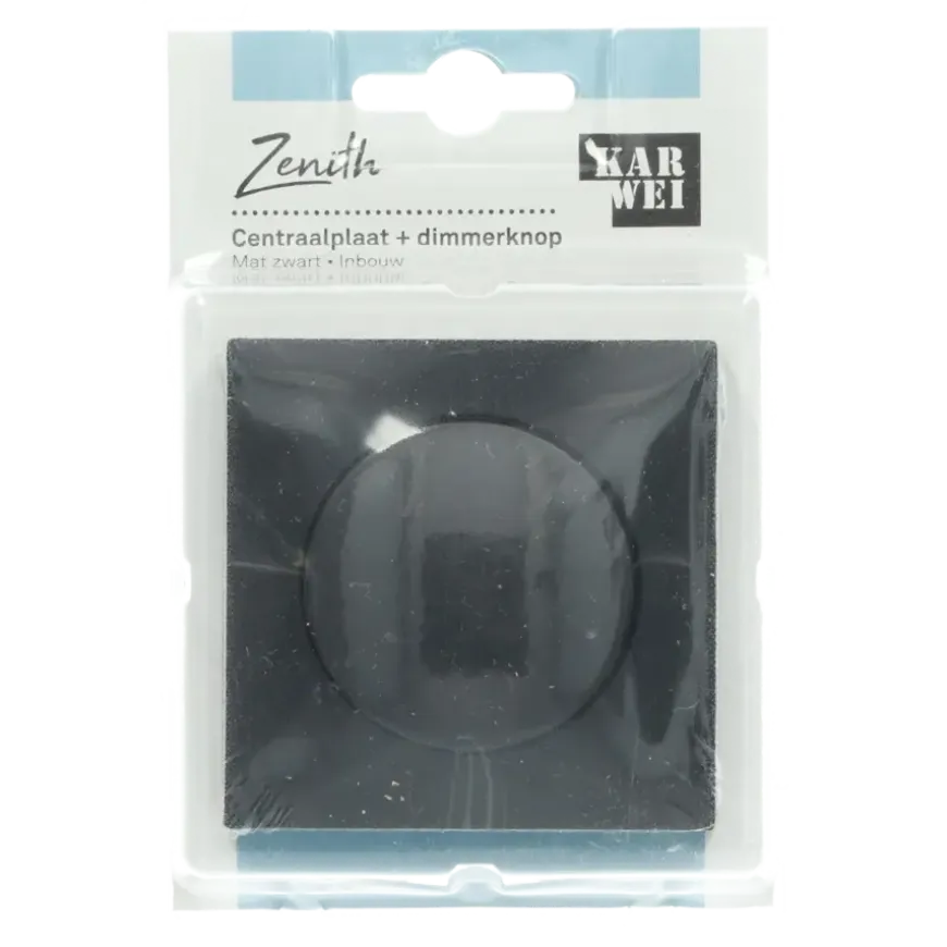 KARWEI Zenith centraalplaat dimmer mat zwart