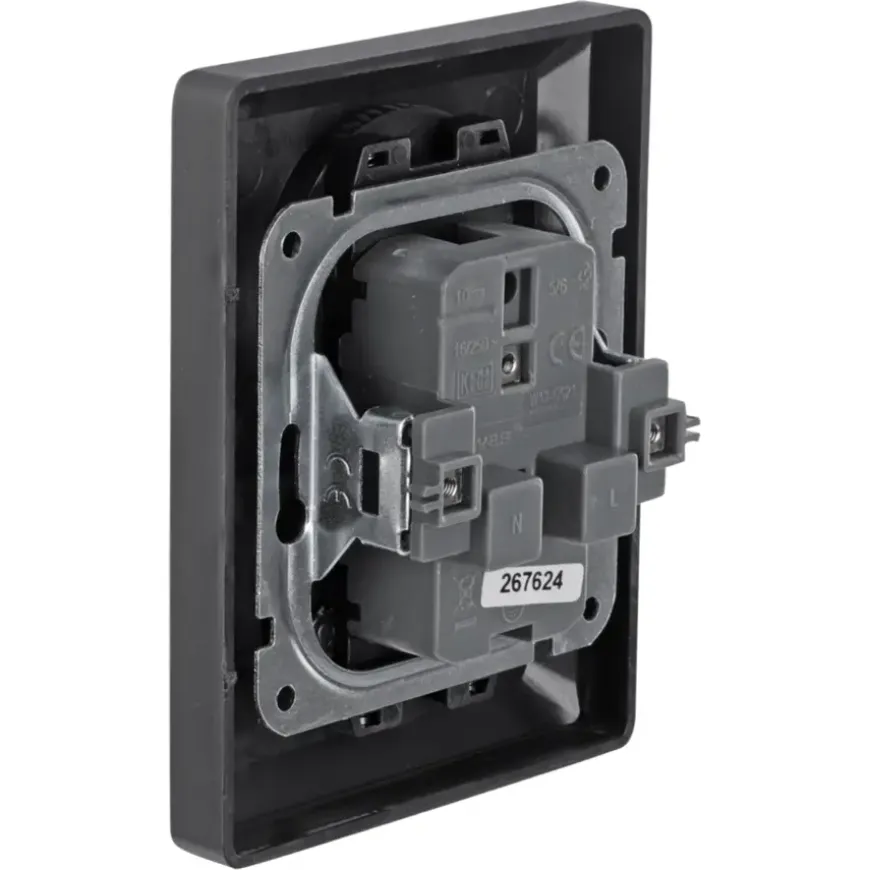 KARWEI Zenith Dubbel Stopcontact Mat Zwart