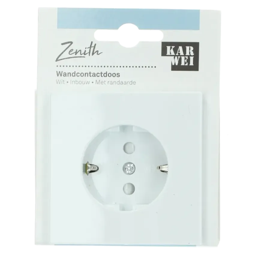 KARWEI Zenith enkel wandcontactdoos wit