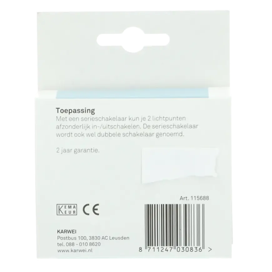 KARWEI Zenith serieschakelaar mat zwart