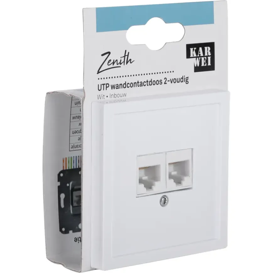 KARWEI Zenith Wandcontactdoos UTP Wit