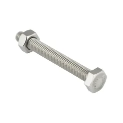 KARWEI zeskantbout voldraad rvs M8x16 mm 10 stuks