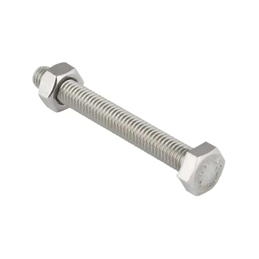 KARWEI zeskantbout voldraad rvs M8x16 mm 10 stuks