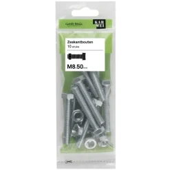 KARWEI zeskantbout voldraad M8x50 mm 10 stuks