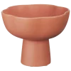 Geen Keramieken fruitschaal rood 25x25x30cm