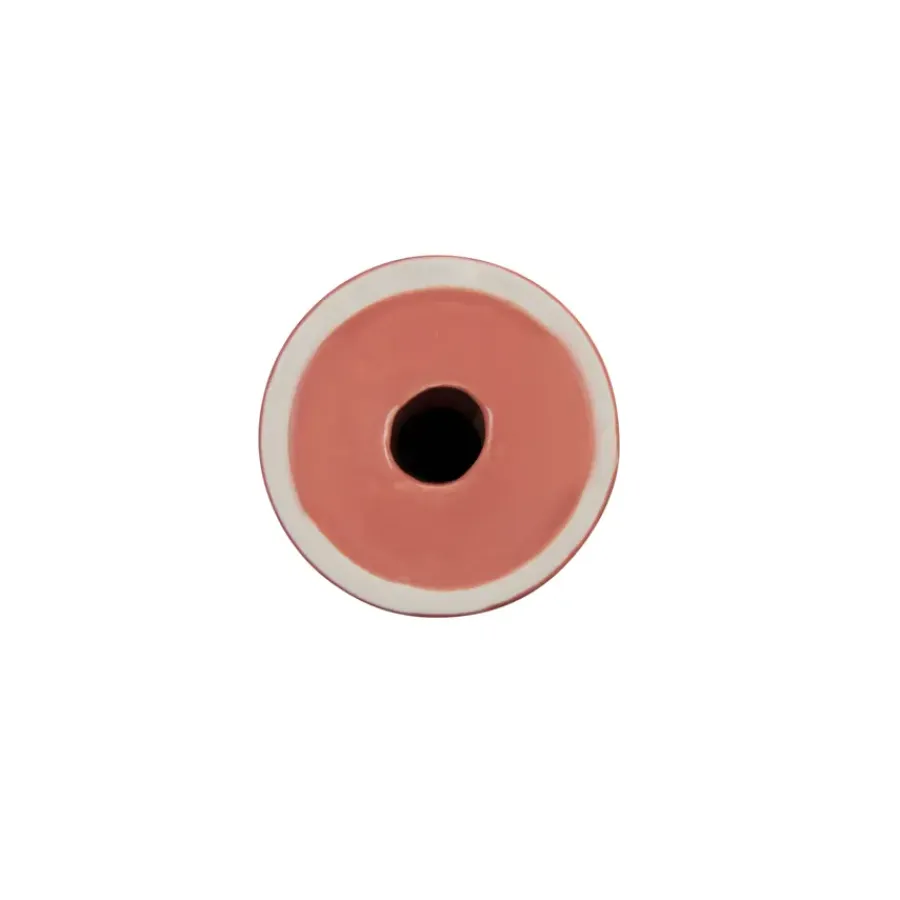 KARWEI Keramieken kandelaar roze 8,5x8,5x19,5cm