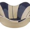 Geen Keramieken schaal wit blauw 25,5x25,5x8cm