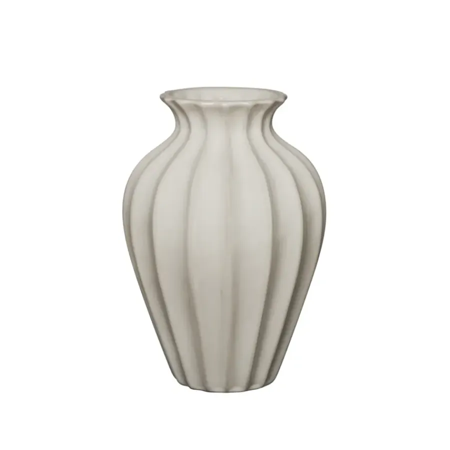 KARWEI Keramieken vaas creme 25,4x25,4x38cm
