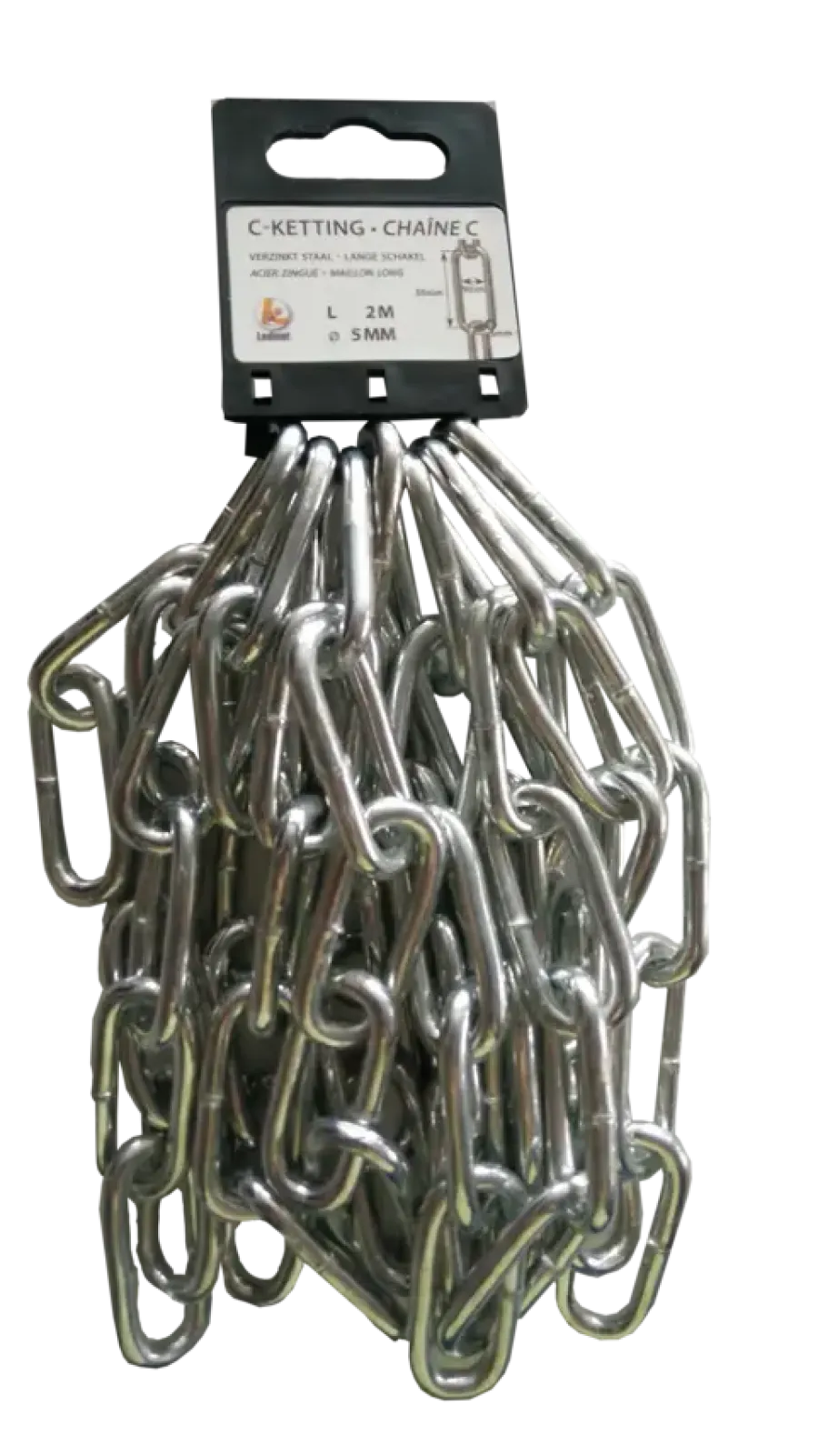 Ledent Ketting gesmeed korte schakel 2 meter