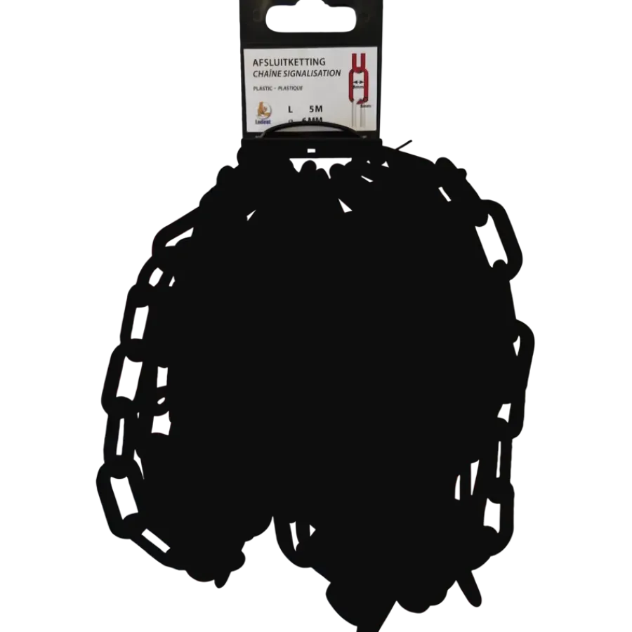 Ledent Ketting 6 mm zwart 5 meter