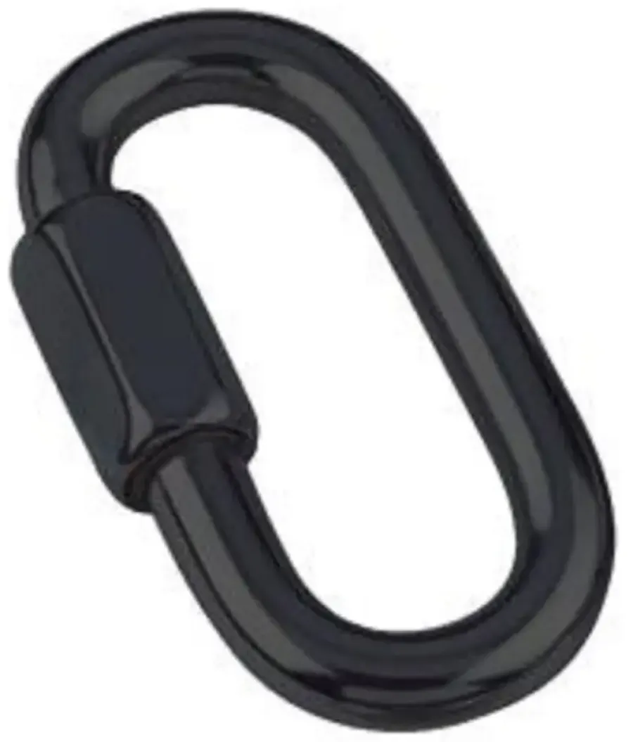 KPE Holland Ketting verbinding 4mm RVS Zwart
