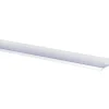 Keukenplintprofiel kunststof 9.5x20mm transparant lengte 260cm