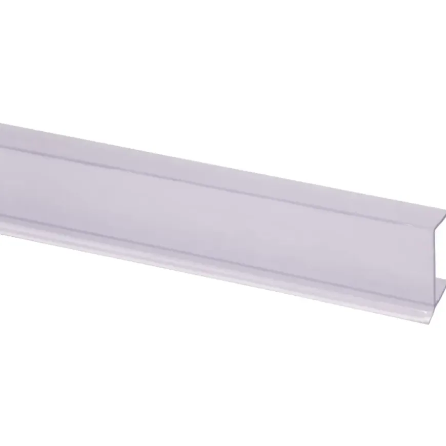 Keukenplintprofiel kunststof 9.5x20mm transparant lengte 260cm