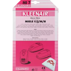Kleenair Stofzuigerzak Miele F/J/M/H MI 7 4 stuks + 1 filter