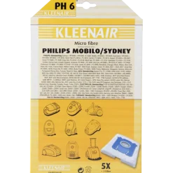 Kleenair Stofzuigerzak Philips Mobilo/Sydney PH 6 5 stuks