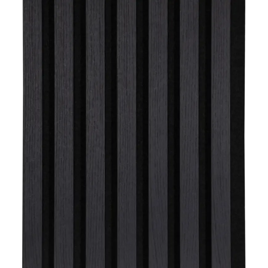 Kleurstaal lattenwand Decowall Acoustic lava eiken 25x30cm
