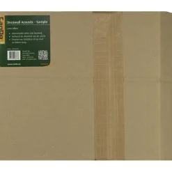 Kleurstaal lattenwand Decowall Acoustic lava eiken 25x30cm