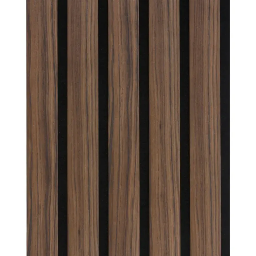 Kleurstaal lattenwand Decowall Advanced walnoot 25x30cm