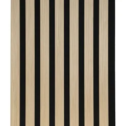 Kleurstaal lattenwand Decowall Acoustic natuur eiken 25x30cm