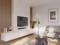 Kleurstaal lattenwand Decowall Acoustic brons eiken 25x30cm