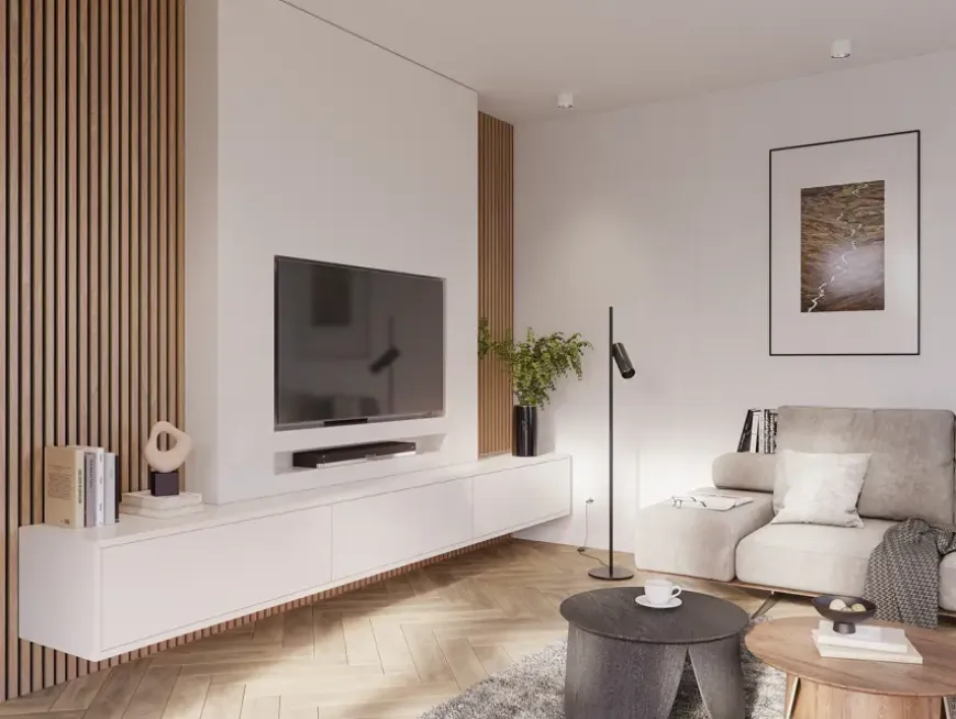 Kleurstaal lattenwand Decowall Acoustic brons eiken 25x30cm