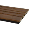 Kleurstaal lattenwand Decowall Acoustic Blend walnoot 25x30cm