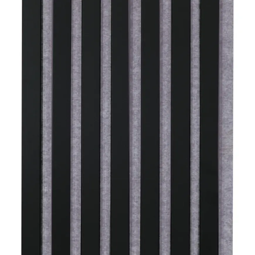 Kleurstaal lattenwand Decowall Acoustic zwart 25x30cm