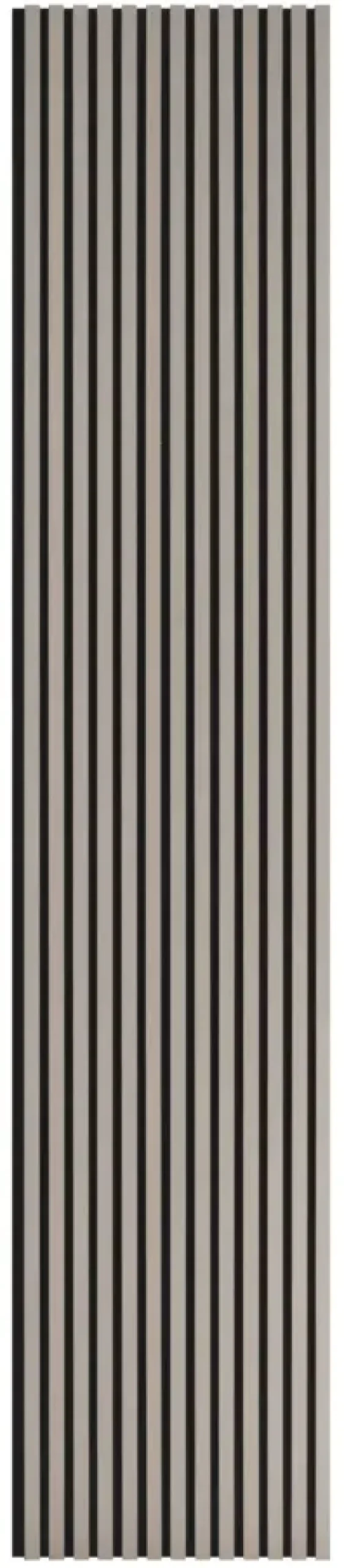 Kleurstaal lattenwand taupe 20 x 30 cm