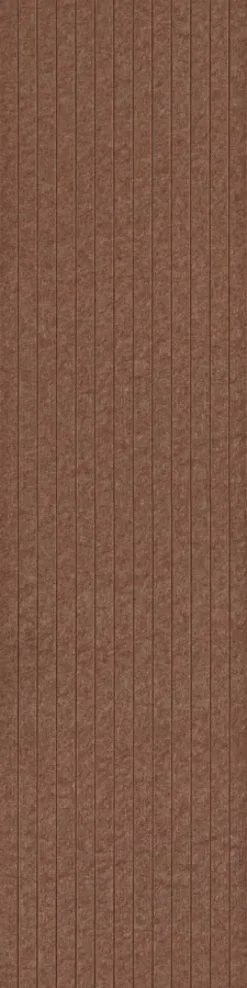 Kleurstaal lattenwand vilt terra 20x30 cm