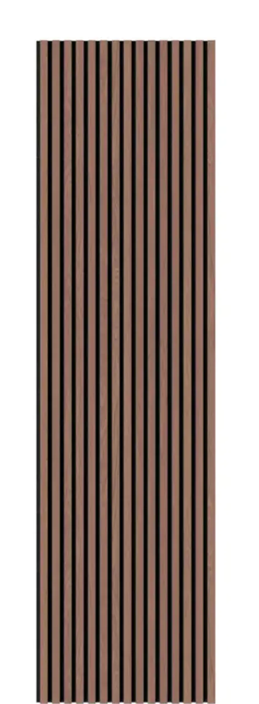 Kleurstaal lattenwand walnoot 20 x 30 cm